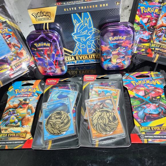 Pokemon TCG Mega Evolution Elite Trainer Box ETB + Booster Bundle + More Lot - Picture 2 of 6
